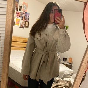 Petal & Pup Light Grey Shacket